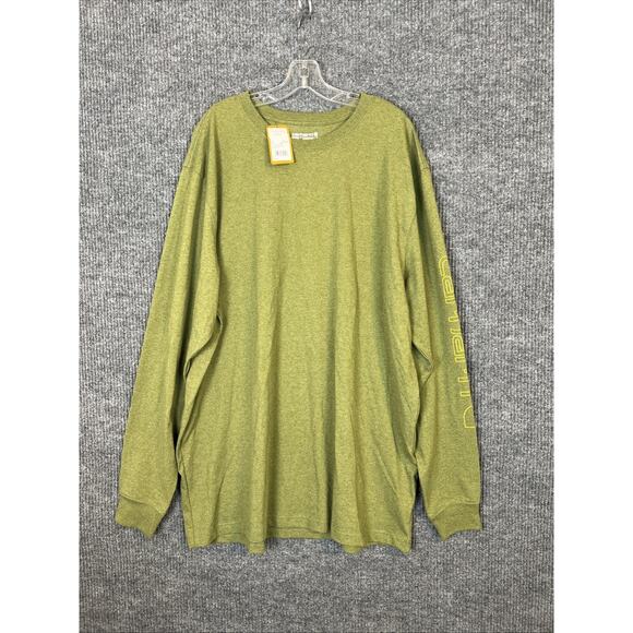 Carhartt Other - Carhartt MensLoose Fit Heavyweight Long Sleeve Graphic T Shirt Sz XL Tall Green